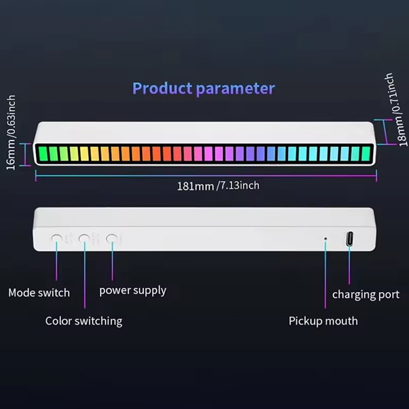رقص نور اکولایزر حساس به صدا مدل RGB LED