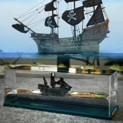 دکوری کشتی معلق دزدان دریایی مروارید سیاه