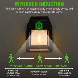 لامپ دیواری خورشیدی 3 حالته مدل Solar